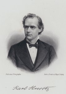 Karl Knortz, tysk-amerikansk författare (gravyr) av German School