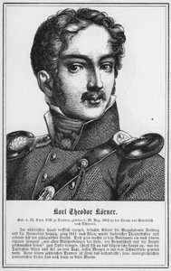 Karl Theodor Korner (gravyr) av German School