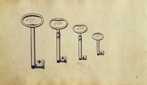 Keys, tidigt 1800-tal (wc) av German School