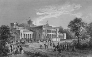 Kroll Opera House, Berlin (stålgravyr) av German School