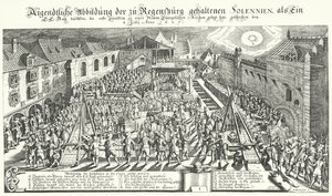 Nedläggning av grundstenar till en ny protestantisk kyrka i Regensburg av German School