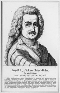 Leopold I, Prins av Anhalt-Dessau, Den gamle Dessauer (gravyr) av German School