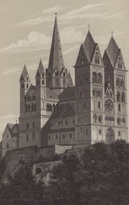 Limburgs katedral, Hessen, Tyskland (litho) av German School