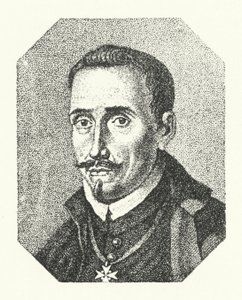 Lope de Vega, spansk poet och dramatiker (gravyr) av German School