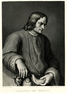 Lorenzo de Medici, 1884-90 (fototyp) av German School