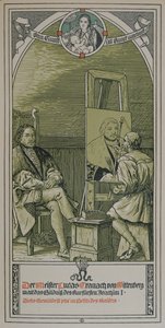 Lucas Cranach målning c. 1520-30 ett porträtt av Joachim I Nestor, kurfursten av Brandenburg, 1906 av German School