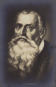 Lucas Cranach d.ä., tysk målare och grafiker (litografi) av German School