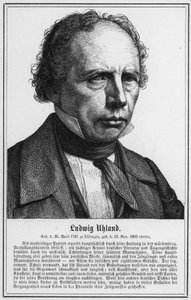 Ludwig Uhland (gravyr) av German School
