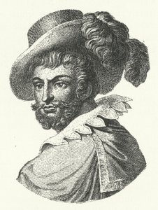 Luis de Camoes, portugisisk poet (gravyr) av German School