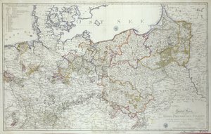 Karta över de preussiska staterna 1799 (tryck)