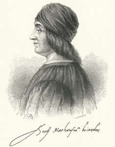 Matteo Maria Boiardo, italiensk renässanspoet (gravyr) av German School
