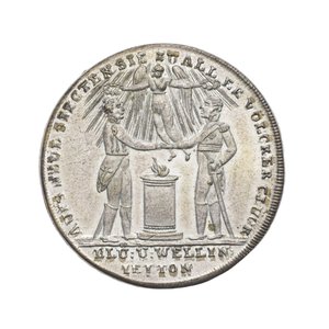 Medalj till minne av Wellington och Blücher vid Waterloo av German School