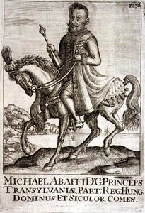 Michael Apafi (1632-90) Prins av Transsylvanien, illustration från en bok om de osmanska kampanjerna i Europa, graverad av Paul Furst (ca 1605-66)