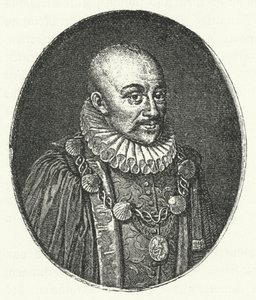 Michel de Montaigne, fransk filosof (gravyr) av German School