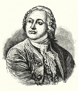 Mikhail Lomonosov, rysk författare och vetenskapsman (gravyr) av German School