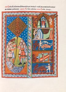 Miniatyr från Liber Scivias av Hildegard av Bingen, ca. 1175 (faksimil) av German School