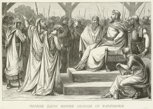 Moriska emirer före Charles i Paderborn av German School