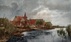 Nieuwkerk (fotogravyr i färg) av German School