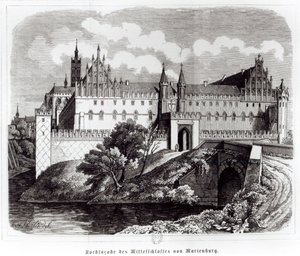 Norra fasaden av slottet Marienburg av German School