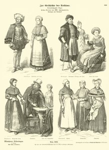 Norska och danska dräkter, tidigt 1600-tal av German School