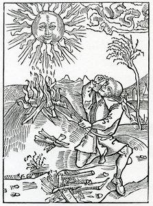 Av dem som dåraktigt talar emot Guds verk, illustration från Alexander Barclays engelska översättning av 