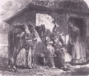 Ut i kriget, Cassells historia om kriget mellan Frankrike och Tyskland publicerad av Cassell and Company Limited, ca 1890 (litho) av German School