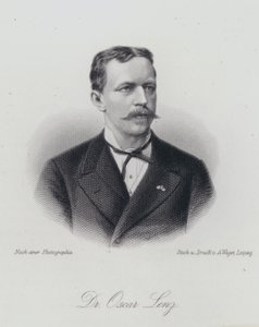 Oskar Lenz, tysk-österrikisk geolog och mineralog (gravyr) av German School