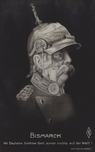 Otto von Bismarck, tysk statsman (s/v foto) av German School