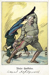 Vår Hercules (färg litho) av German School
