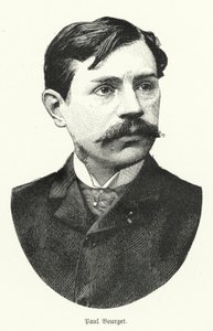 Paul Bourget, fransk författare (litho) av German School