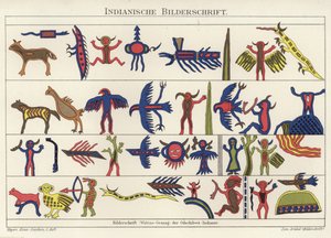 Bilder av Wabino-Odschibwa-indianernas sång av German School