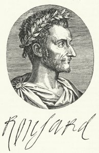 Pierre de Ronsard, fransk poet (gravyr) av German School