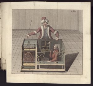 Tavla III, Om herr von Kempelens schackspelare och hans replik, Leipzig och Dresden: Joh. Gottl. Broadhead, 1789 av German School