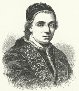 Påve Clemens XIV (gravyr) av German School