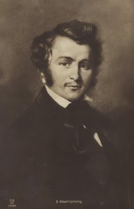 Porträtt av Albert Lortzing av German School