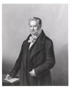 Porträtt av friherre Alexander von Humboldt (1769-1859) av German School