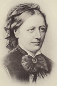 Porträtt av Clara Schumann av German School