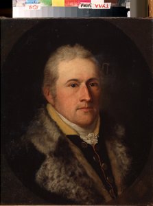 ""Porträtt av Clemens av Aachen"" Porträtt av en anmärkningsvärd troligen eller tysk borgare. Han bär en pälskrage. Målning av 1800-talets tyska skola. Statens konstmuseum, Tula, Ryssland av German School
