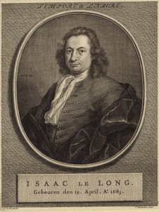 Porträtt av Isaac le Long av German School