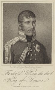 Porträtt av kung Fredrik Vilhelm III av Preussen av German School