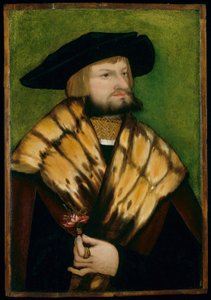 Porträtt av Leonhard Fuchs av German School