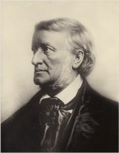 Porträtt av Richard Wagner av German School
