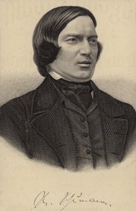 Porträtt av Robert Schumann av German School