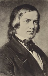 Porträtt av Robert Schumann av German School