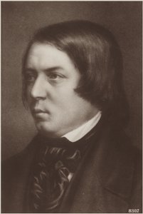 Porträtt av Robert Schumann av German School