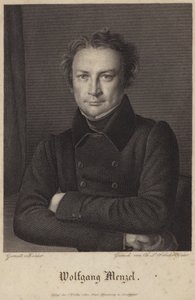 Porträtt av Wolfgang Menzel av German School