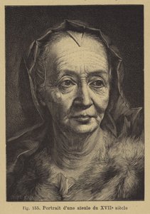 Porträtt av en mormor från 1600-talet av German School