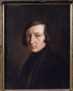 Porträtt av författaren Heinrich Heine av German School