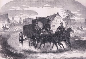 Preussisk militärpost, Cassells historia om kriget mellan Frankrike och Tyskland publicerad av Cassell and Company Limited, ca 1890 (litho) av German School