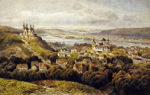 Remagen, Tyskland (färg litho) av German School